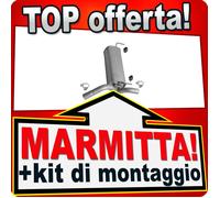 Silenziatore centrale per OPEL ASTRA J 1.6 TURBO / GTC 180 CV
