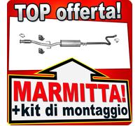 Silenziatore Centrale per Peugeot 207 208 1.4 1.6 VTi Marmitta