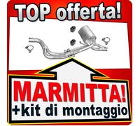 Silenziatore Centrale per PEUGEOT 605 3.0 167CV 2.0 TD 1989-1999 Marmitta