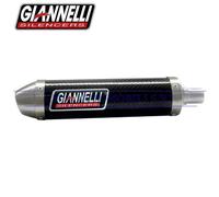 Silenziatore cilindrico in carbonio L.250mm innesto 24mm Giannelli Universale