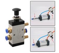 Silenziatore Comando Valvola Push Pull G1/4 Filettatura Mano Connettore Maschio