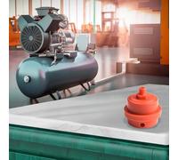 Silenziatore compressore d'aria con filettatura maschio da 12,5 mm, filtro per pistone da 550 W, 750 W, 950 W, in plastica rossa, riduttore di rumore del corpo, confezione da 1