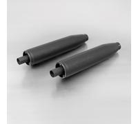 SILENZIATORE CUSTOM REMUS NO CAT. ACCIAIO NERO HARLEY FLSTN Softail Deluxe 07-10
