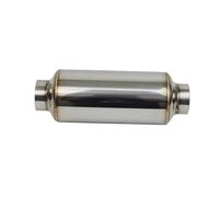 Silenziatore Di Scarico In Acciaio Inox Da 2,25"/2,5" Con Tubo Di Scarico Risonatore Per Auto Sistema Di Scarico(51mm ID)