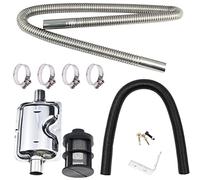 Silenziatore di scarico per auto, morsetto di scarico per auto, kit di riscaldamento per generatori di corrente, morsetti in acciaio inox, 24 mm, per riscaldamento ad aria diesel