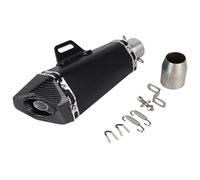 Silenziatore Di Scarico Per CBR650R Per CBR 650R Per CBR650 R Connettore Tubo Marmitta Scarico Moto Posteriore Adattatore Corto Megafono 51MM(Nero)