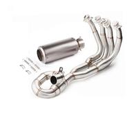 Silenziatore Di Scarico Per Moto, Tubo Di Scarico Per Yamaha R6 YZF-R6 2006-2016, Set Completo Di Raccordo Anteriore In Acciaio Inox Connettore di scarico(Colore 2)