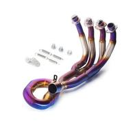 Silenziatore Di Scarico Per Moto, Tubo Di Scarico Per Yamaha R6 YZF-R6 2006-2016, Set Completo Di Raccordo Anteriore In Acciaio Inox Connettore di scarico(Colore 3)