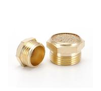 Silenziatore di scarico pneumatico anti-cigolio 1/8 1/4 3/8 1/2 Filettatura maschio for rumore dell'aria Ottone regolabile Lungo Corto BSL M5(Short-SLM,1")