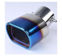 Silenziatore Di Scarico Quadrato Universale Per Auto Punta In Acciaio Inossidabile Tubo Di Scarico Per Coda Posteriore Per Auto Terminale Di Coda(4 bend)