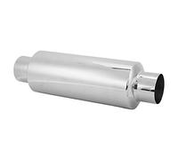 Silenziatore di scarico, silenziatore di scarico per auto Distruttivo Premium con due strati di acciaio inossidabile per tubo di scarico universale da 2,5 pollici
