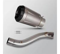 Silenziatore di Scarico Slip-On Line per Moto, Collegamento Centrale per CBR650R, CBR650F, CB650R, CB650F 2014-2025(Style 2)