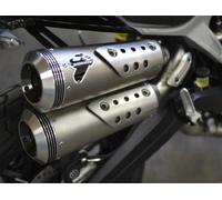 SILENZIATORE DOPPIO LATERALE TERMIGNONI OMOLOGATO PER DUCATI SCRAMBLER 1100