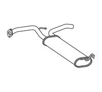 Silenziatore FAURECIA Aftermarket-Expertise per U.a. Citroën C1