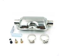 Silenziatore For Auto, Silenziatore Da 24 Mm Silenziatore Dritto / Curvo A S Aria Diesel Riscaldatore Di Parcheggio Tubo Di Scarico Inossidabile For Auto Camion Camper VAN Argento(Straight-through)