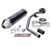 34680HF - Terminale Scarico Giannelli ENDURO 2T Carbonio Peugeot XPS TL 50