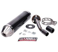 34709HF - Terminale Scarico Giannelli ENDURO 2T Carbonio Vent DERAPAGE 50