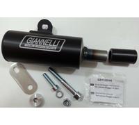 30512 - Terminale Scarico Giannelli Vintage Alluminio Nero Vespa 125 PX (11-17)