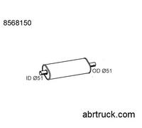SILENZIATORE MARMITTA CENTRALE SCARICO Adatta A IVECO 50.8/10 60.10 65.10 79F10