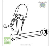 Silenziatore Marmitta Centrale Sigam per PEUGEOT 605 #db
