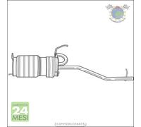 Silenziatore Marmitta Posteriore Sigam per DAIHATSU HIJET PIAGGIO PORTER bk6