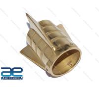 Silenziatore Marmitta Terminale Rocket Ottone 49mm Per Norton BSA Triumph Ariel