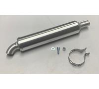 Silenziatore Marmitta Universale D. 22 mm Moto - Alluminio - Giannelli 14004