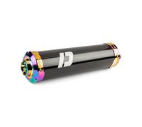 Silenziatore moto 50 Doppler nero / neocromo