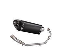 Silenziatore Moto Per La Motocicletta CBR150R Sezione Anteriore In Acciaio Inox Triangolo Obliquo Set Di Testa E Coda In Carbonio(Front section+full carbon fiber)