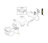 Silenziatore ORIGINALE STIGA trattorino tagliaerba ST450 TRE 0701 182750010/0