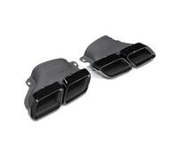 Silenziatore Per Benz C63 W205 C200 C300 C180 C260 2015-2018 Terminale di scarico quadruplo per auto Terminale di scarico per marmitta Tubo scarico modificato(Black A)