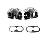 Silenziatore Per Benz W177 A35 C118 CLA35 X247 GLB35 A45S Refitting 2020+ Paraurti posteriore Marmitta Terminali di scarico Tubo ugello Tubo scarico modificato(Black Set A)