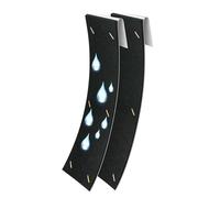 Silenziatore per grondaie, piastra di supporto in metallo, 29 x 10 cm, silenziatore per tubi di pioggia, riduttore per fosse di drenaggio, strumento di isolamento acustico domestico per la maggior