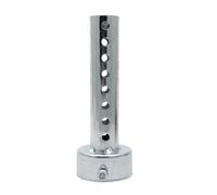 Silenziatore per moto, KACEPAR 45mm DB Killer Muffler Baffle, Silenziatore universale del tubo di scarico, Cancellatore di rumore del silenziatore della lattina, Argento, 1 Pezzo