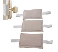 Silenziatore per porta, 3 pezzi Cuscino chiudiporta silenzioso Cotone Canapa Cuscinetti antisbattimento con chiusura silenziosa e silenziosa Prevengono il rumore dello sbattimento