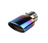 Silenziatore Per Tubo Di Scarico Per Auto, Curva In Acciaio Inossidabile/tipo Dritto, Punta Per Tubo Di Scarico Posteriore Tubo Di Scappamento(Blue Straight)