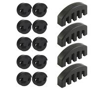 Silenziatore per violino, 14 pezzi, set di sordine per violino e viola piccolo, silenziatore per violino 4/4 in gomma a grandezza naturale incluso 4 pezzi stile artiglio e 10 pezzi rotondi Tourte