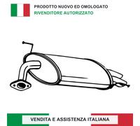 SILENZIATORE POSTERIORE 18030S1AE00 PER HONDA ACCORD VI 1.6 1.8 2.0 2.3