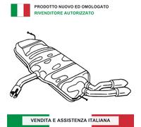 SILENZIATORE POSTERIORE 5L0253181G PER SKODA YETI