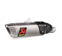 Silenziatore posteriore Akrapovic Slip-On Line in titanio, argento