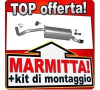 Silenziatore posteriore AUDI A1 1.2 TFSi 86 CV VW POLO V 1.2 TSi 90/105 CV