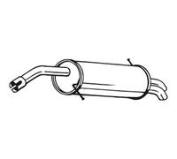 VEGAZ FS-678 Marmitta per FORD Fiesta Mk6 Schrägheck (JA8, JR8)
