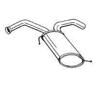 Bosal Silenziatore posteriore 169-075 per Kia Picanto II 1.0 67 CV