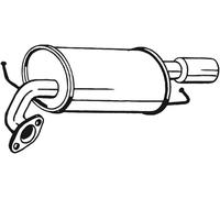 SILENZIATORE POSTERIORE BOSAL 171-055 L50740100B PER MAZDA 6