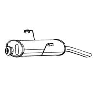 Silenziatore posteriore BOSAL 190-227