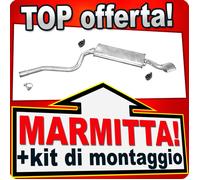 Silenziatore Posteriore FIAT CINQUECENTO 1.1 54 CV Sporting 10.1994-1998
