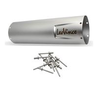 Silenziatore posteriore LeoVince copertura silenziatore 370mm sinistra