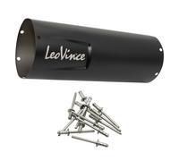 Silenziatore posteriore LeoVince Copri silenziatore nero 300mm destro
