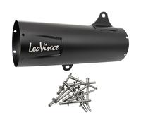 Silenziatore posteriore LeoVince Copri silenziatore nero 370mm destro