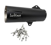 Silenziatore posteriore LeoVince Copri silenziatore nero 370mm destro
